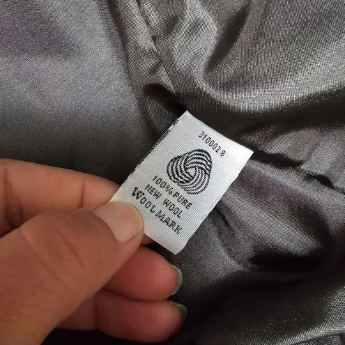 Pendleton Vintage 90s Pink & Charcoal Plaid Virgin Wool Bomber Jacket Size 8