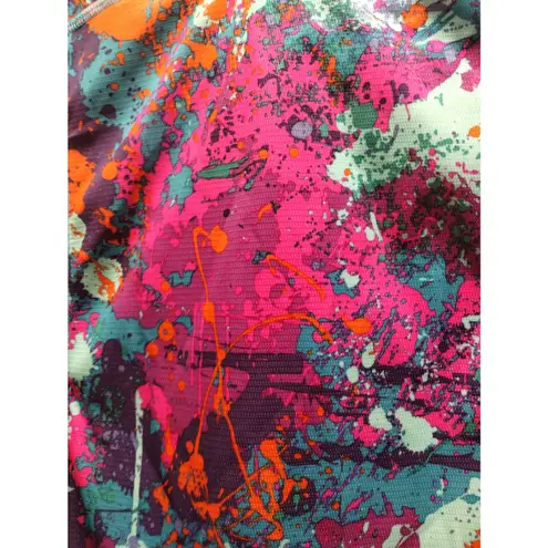 Reel Legends Womens Size 1X Freeline Multicolor Hooded Thumbholes Activewear Top