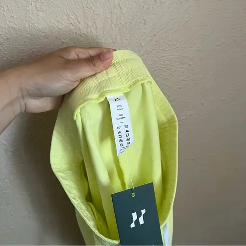 Halara NWT  Neon Yellow High Rise Drawstring Shorts XS