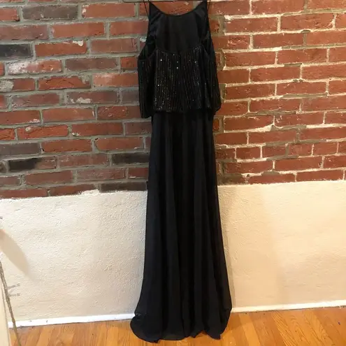 Aidan Mattox Beaded Chiffon Gown