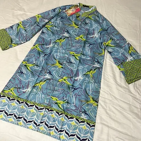 NWT Pakistani Indian designer kurta kameez shirt Blue