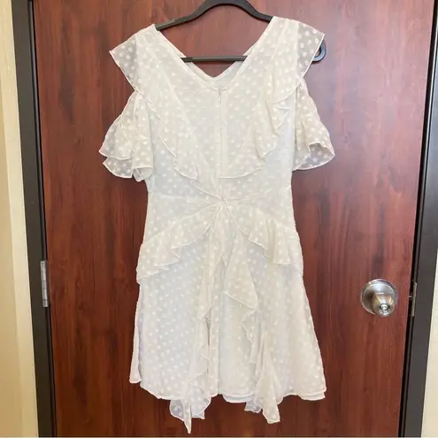 Walter Baker NWT White Ruffled Vickie Dress Size 6