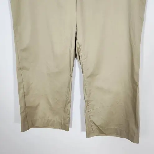 Liz Lange Maternity Cropped Wide Leg Khaki Pants NWT Size 16 Cropped Khaki Pants