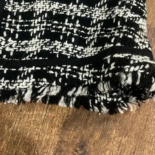 True Meaning Tweed Blazer Jacket Black & White with details Size XL