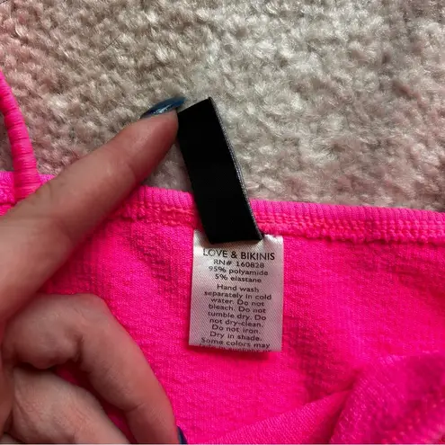 Love & Bikinis Turks and Caicos Tube Bikini Top Pink Size undefined