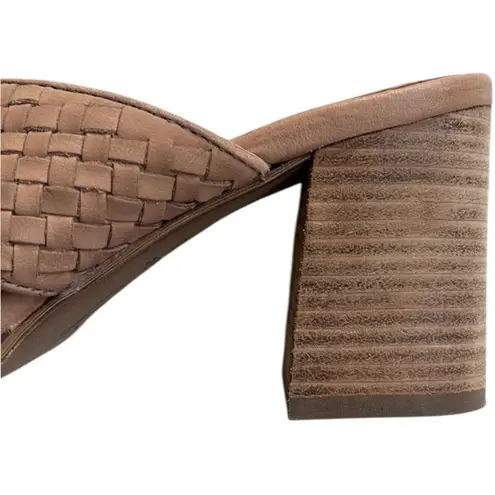 Joie EUC  Leather Heeled Sandals Tan Size 8