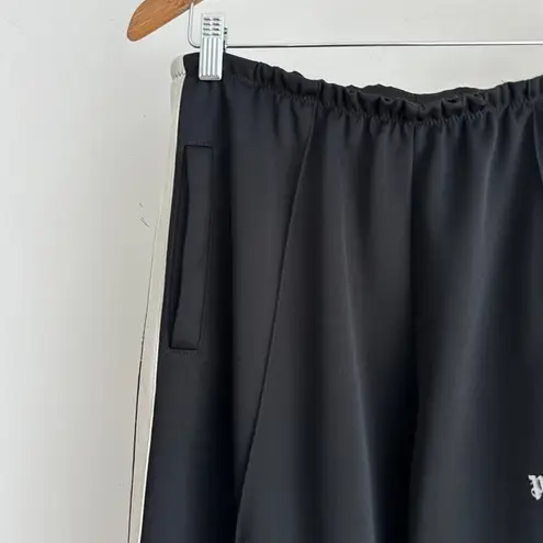 Palm Angels Track Pants Womens Large 44 Black Striped Wide Leg Street Sporty US8