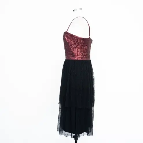 Dress the Population . Kady Sequin Tulle Dress.