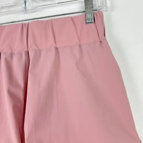 Halara NWT  High Waisted Dolphin Hem Casual Shorts 2" Pink Size Small S NEW