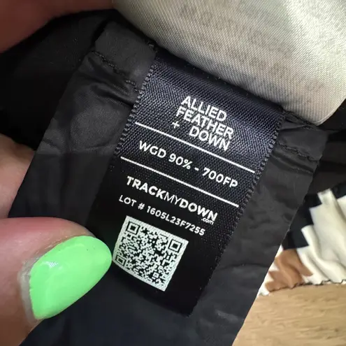 Perfect Moment Puffer II houndstooth down ski jacket tan black white size XL