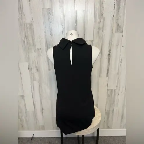 Banana Republic  Black Mock Neck Dress | Sleeveless Shift Midi – Size Small