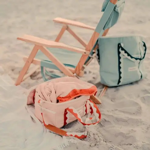 business & pleasure co. Beach Bag in Rivie Green Womens Beach Tote Shopper