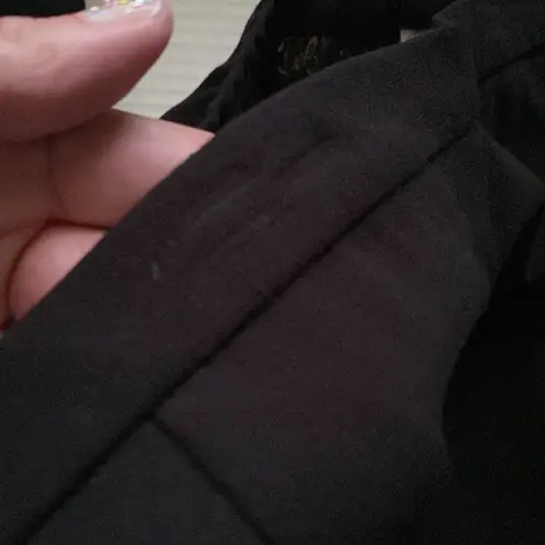 Bob Mackie NWT wearable art straight leg relaxed black pants, size XL