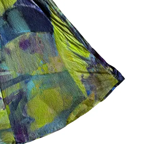 Soft Surroundings Saunterre Maxi Dress Stretch Tropical Stretch Sz Medium Women