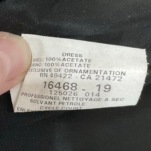 Scott McClintock Blue Glitter Strapless Formal Dress Gown Fit & Flare Maxi Sz 6