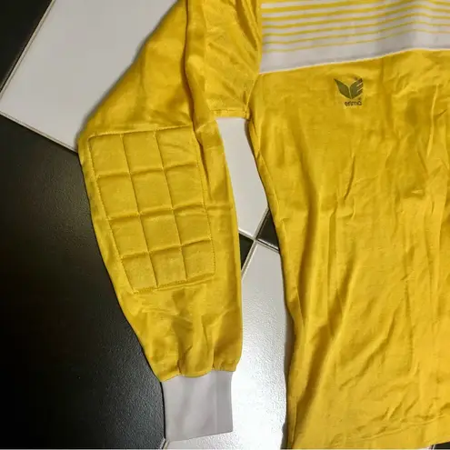 Vintage 70s 80s Erima Soccer Jersey Goalie West Germany Futbol Football size Med Yellow