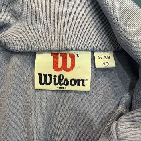 Vintage Wilson Women’s Track Tennis Purple Jacket Zip Up Size Medium Tall