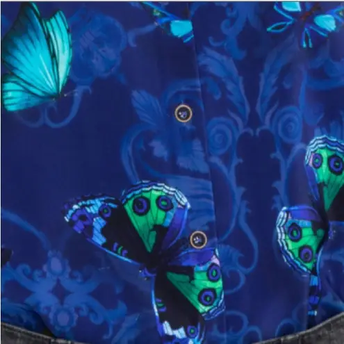 Johnny Was silk MARINA BUTTON DOWN SHIRT. Limited edition, extremely rare.