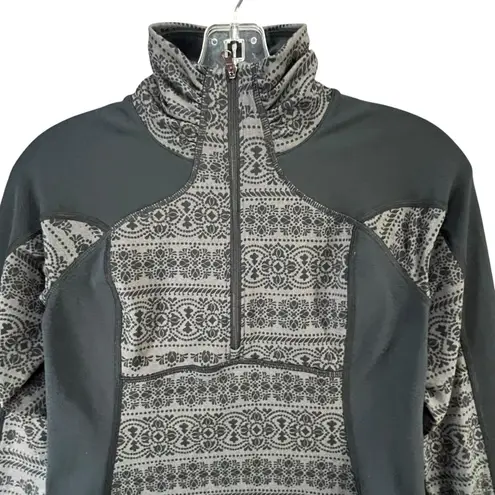 Calia Carrie Underwood Activewear Top Womens XS Gray Black 1/2 Zip Athletic Gym