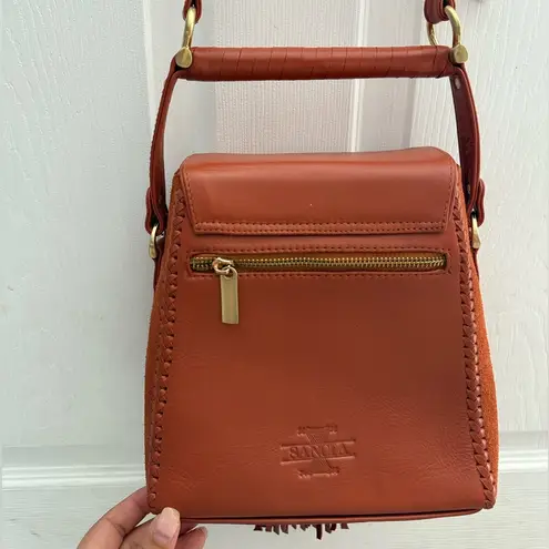 Brand new Sancia the Mini Milla Jet Set leather Bag in Cognac Brown