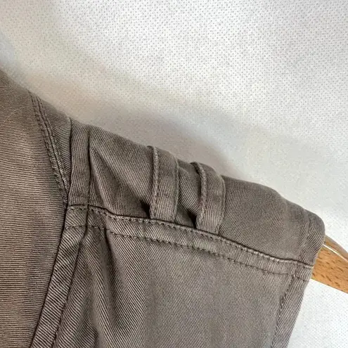 Max jeans Military Style Utility Cargo Vest Brown Size Small