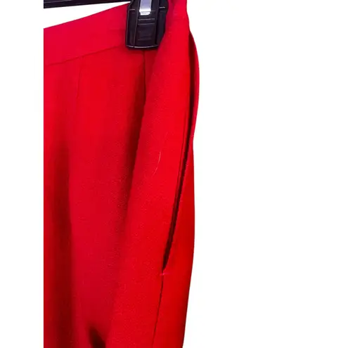 Pendleton 100% Wool Skirt Vintage A-Line Midi Pockets Career Office Red Size 10