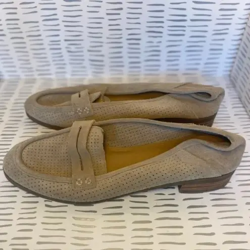 Lucky Brand ‎ NEW Caylon Suede Loafers Flats Tan 8.5