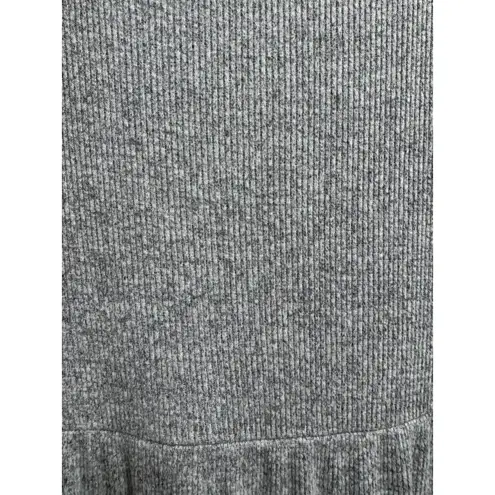 Daily Ritual Maxi Dress Sleeveless Casual Tiered Knit Heathered XL Gray