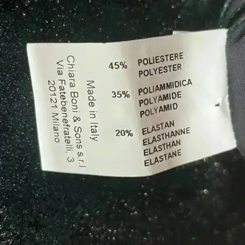 Chiara Boni NWT La Petite Robe Drina Velvet Mesh Black Dress Size 2 (38 IT)