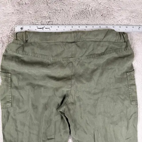 On The Road NWT Distressed Joggers Olive Green Casual Pants Comfy Size M
