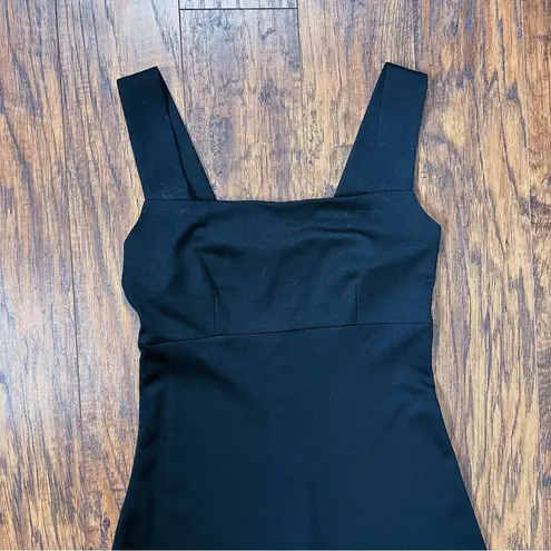 vintage • 70s black maxi dress gown Fred Rothschild sleeveless a