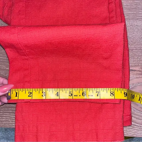 Cartonnier Anthropologie Charlie Crop Flare Pants Hot Orange Casual Mid Rise Orange Size 8