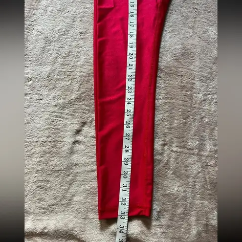 DKNY  SPORT Women's Tummy Control Red Workout Yoga Leggings Size XSmall