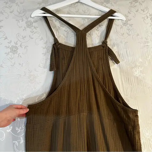 Aerie  Lightweight Rolled Leg Overalls Size Large Comfy Casual Minimal