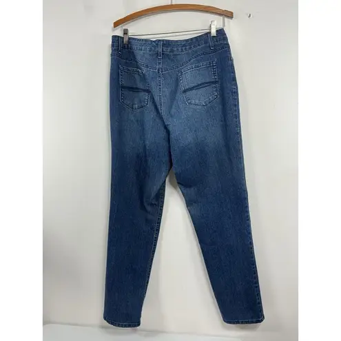 Bandolino Womans Mandie Slim Blue Jeans 16