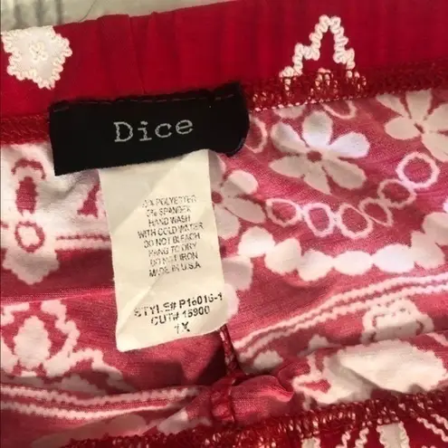 Vintage 80's Dice Plus Size Palazzo Bell Bottom Wide Leg Festival Pant Size 1X Pink