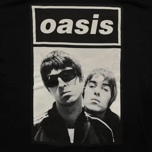 Oasis Noel & Liam Boxed Photo Rock Band T-Shirt Size Large