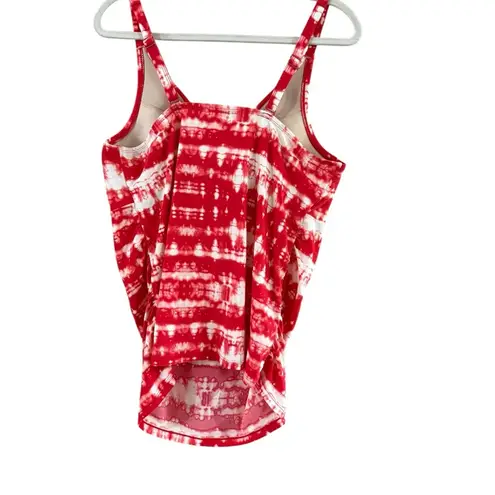 Cacique Red and White One Piece Swimsuit Women's