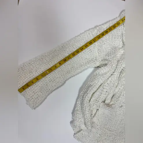 POL  - Ivory/Oatmeal Loose Weave Cozy Cardigan Size Medium