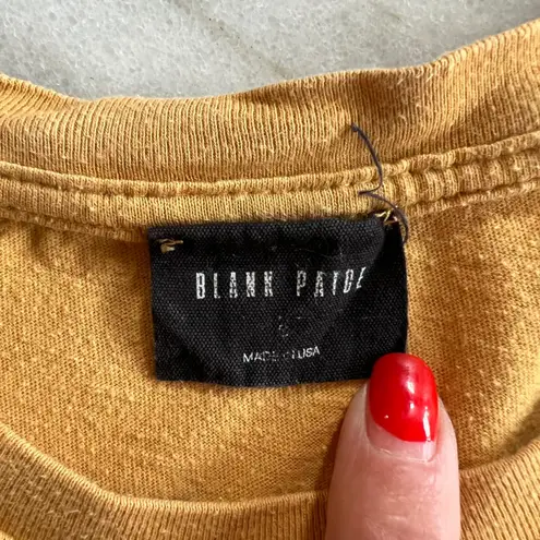 Blank Paige Graphic T Shirt Anything Boys Can Do Better Mustard Yellow