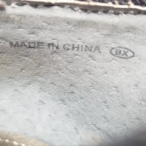 Nina The Touch Of Womens Shimmery Glitter Ballet Flats Shoes Black Slip On 8 X