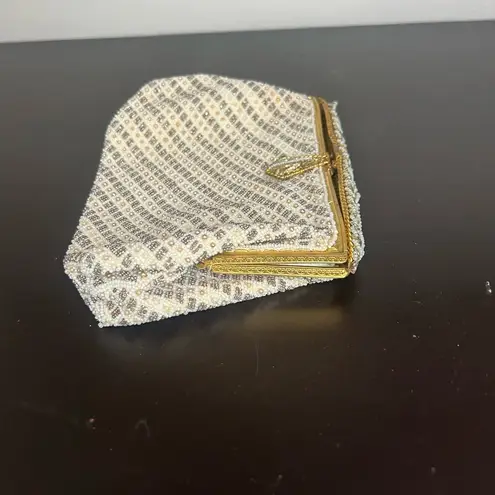 Vintage French art deco hand beaded clutch