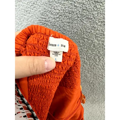 Silence + Noise Vtg Y2K Mini Dress Silence‎ & Noise Womens Large Aztec Strapless Geometric Boho - Image 2