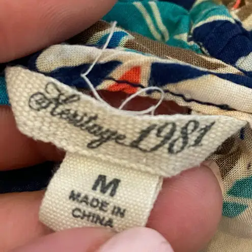 Heritage 1981 Sleeveless Tropical Floral Dress