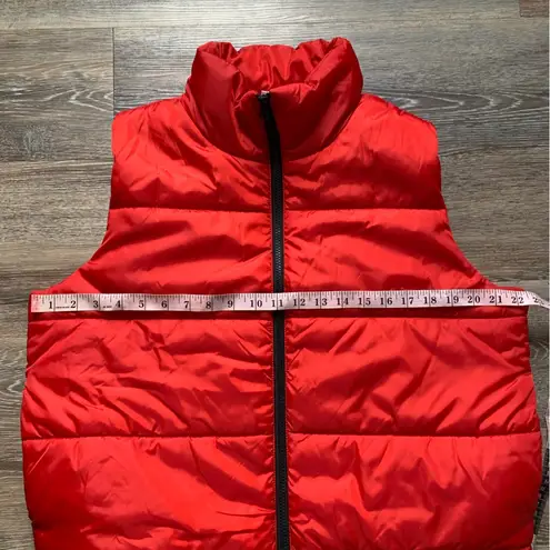 Abound  Red Zip Up Puffer Vest M