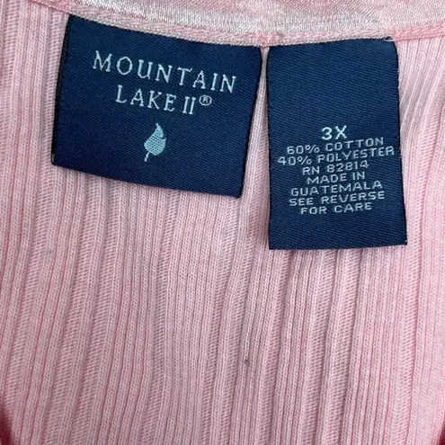 Mountain Lake Stunning Pink 3/4 Sleeves Pullover Top