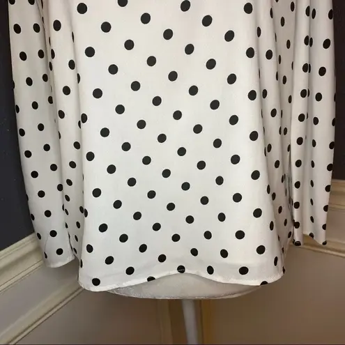 Valencia and Vine Polka Dot Blouse White