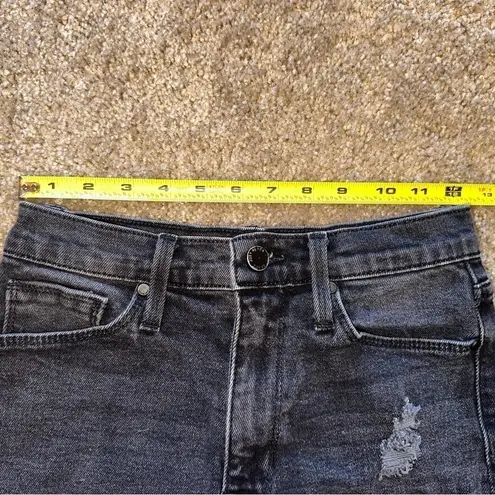 Just Black Denim Faded Frayed Hem Denim Shorts XSmall