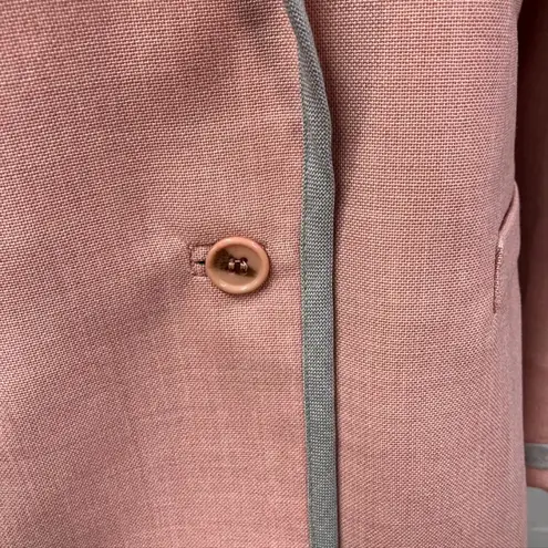 Mark Kay Vintage Skirt Suit Set Pink Grey Womens 6/8 Barbiecore Retro 70's 80's Gray