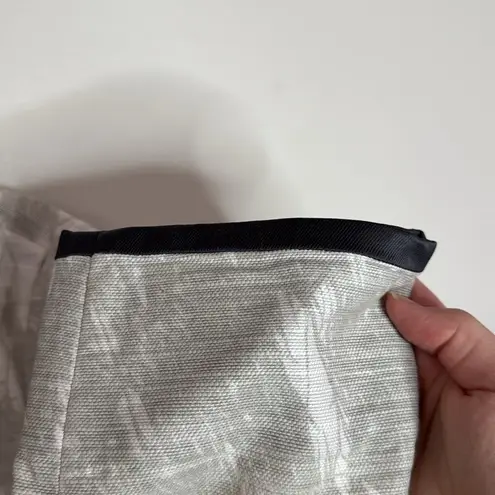 Simply Vera, Vera Wang Simply Vera Vera Wang kimono Coat Drawstring Waist Full Zip Gray, Black Trim S